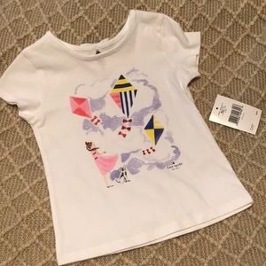 NWT Kate Spade toddlers’ Caitlin kite tee
